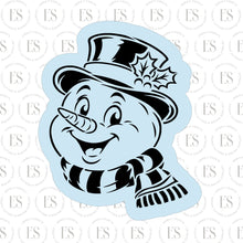 Load image into Gallery viewer, Frosty The Snow Man Cookie Cutter For stencil