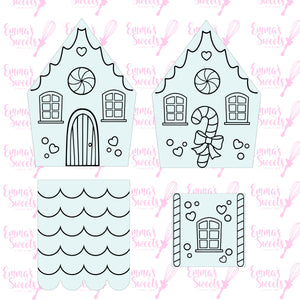 Make Your Own Gingerbread House Stamp Set