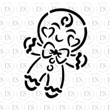 Load image into Gallery viewer, PYO Gingerbread Man Stencil (READ DESCRIPTION)