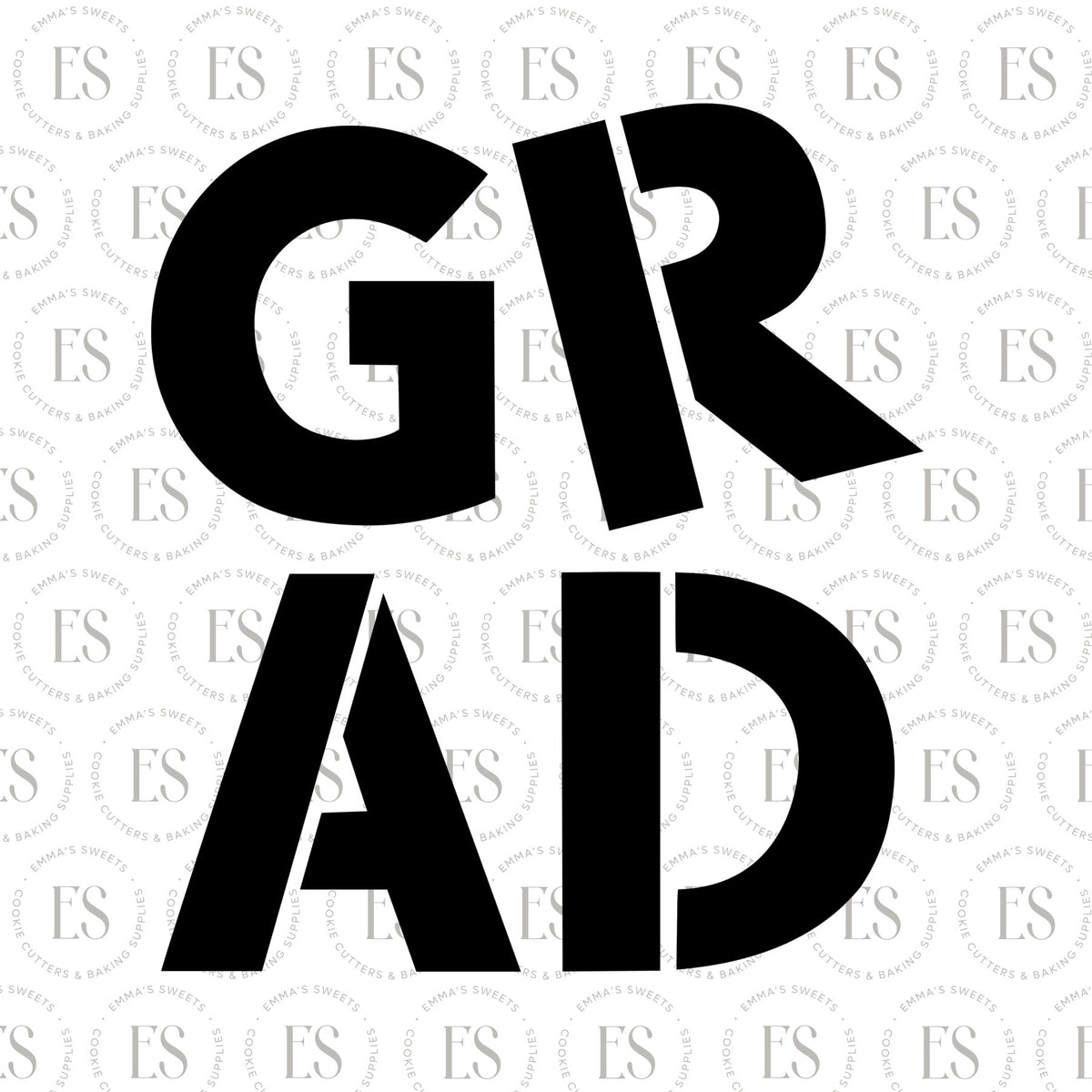 Grad Stencil – Emma's Sweets