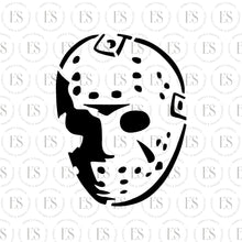 Load image into Gallery viewer, Halloween Hockey Mask Stencil