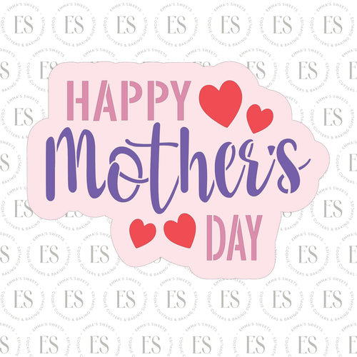 Happy Mother's day Plaque Cookie Cutter