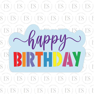 Happy Birthday 3 Cutter