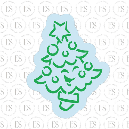 PYO Happy Christmas Tree Cookie Cutter