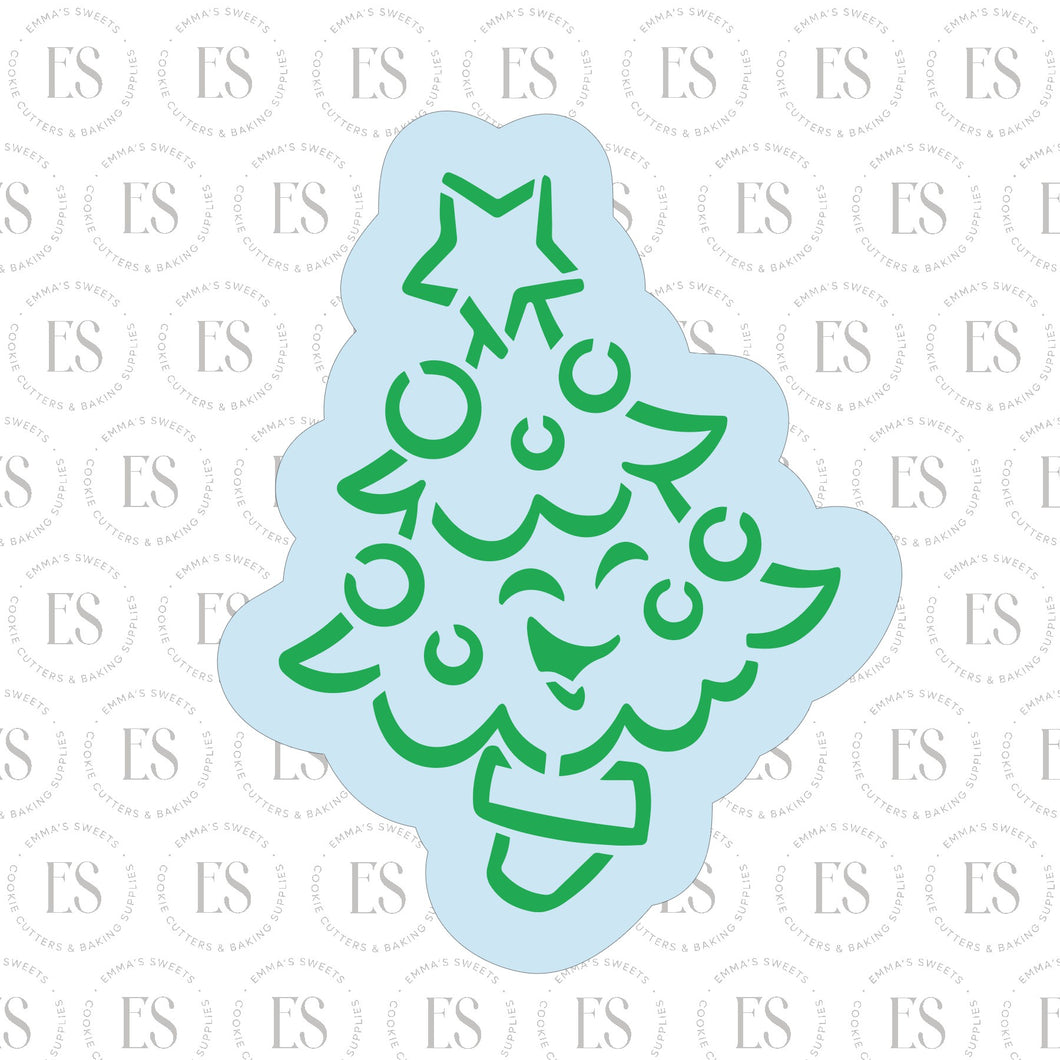 PYO Happy Christmas Tree Cookie Cutter