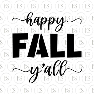 Happy fall Y'all stencil 2