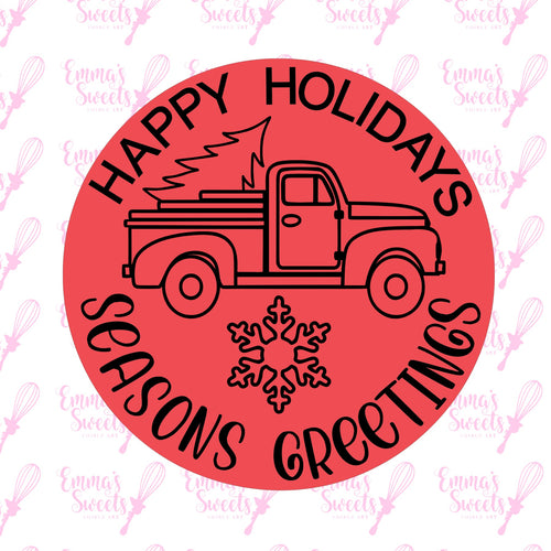 Happy Holiday's Truck Stamp Cutter Set