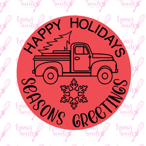 Happy Holiday's Truck Stamp Cutter Set