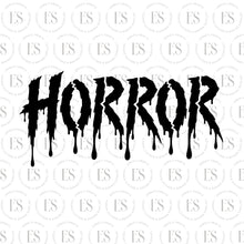 Load image into Gallery viewer, Dripping Horror Script Stencil