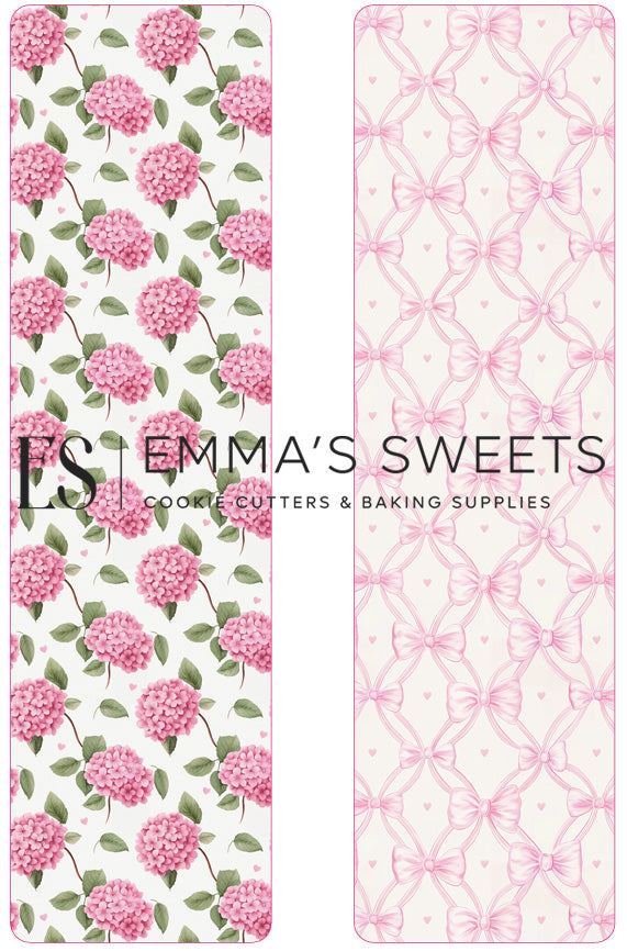 Hydrangeas- Tall Greaseproof Backers (NEW!)