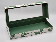 Load image into Gallery viewer, COOKIE BOX- Christmas Holly - 12&quot; x 5&quot; x 1.5&quot;