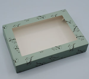 COOKIE BOX- DINOSAURS- 7" x 5" x 1.25"