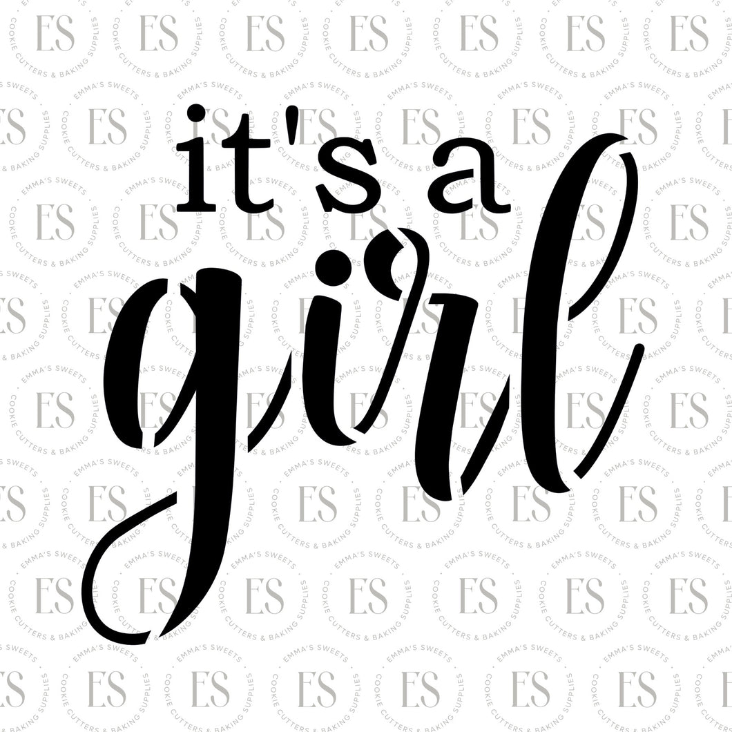 It's a girl Stencil