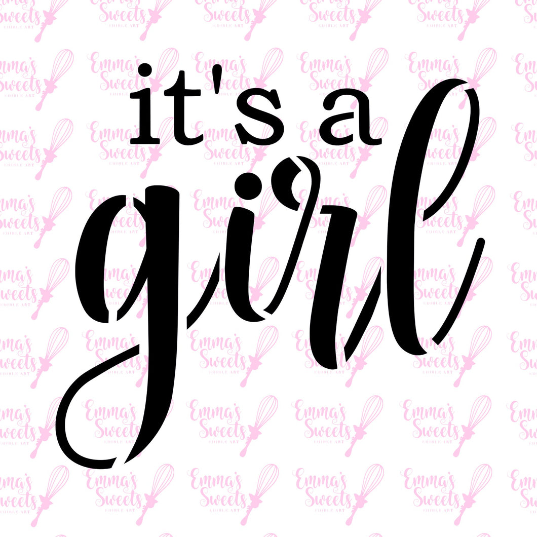 It's a girl Stencil