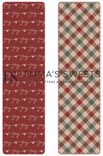 Load image into Gallery viewer, Joy and Plaid - Tall Greaseproof Backers