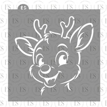Load image into Gallery viewer, Rudolph The Reindeer Stencil (JUMBO SIZE)