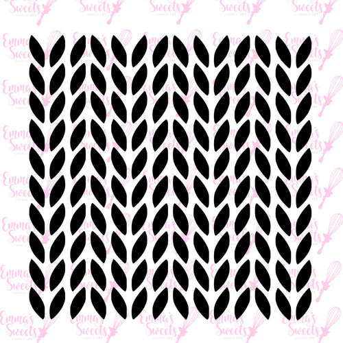 Knit Pattern (alternating large) Stencil