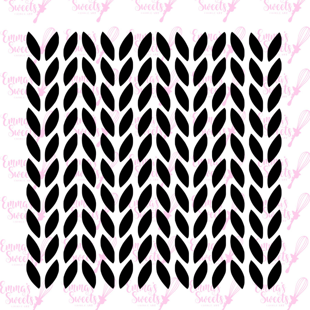 Knit Pattern (alternating large) Stencil