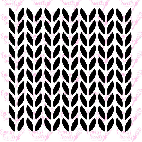 Knit Pattern (uniform large) Stencil