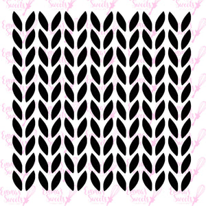 Knit Pattern (uniform large) Stencil