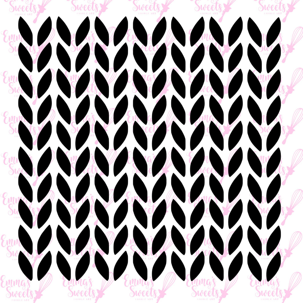 Knit Pattern (uniform large) Stencil