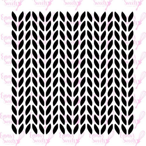 Knit Pattern (alternating small) Stencil