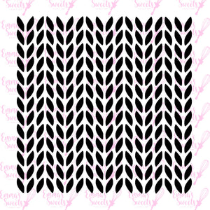 Knit Pattern (alternating small) Stencil