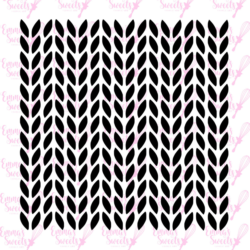 Knit Pattern (alternating small) Stencil