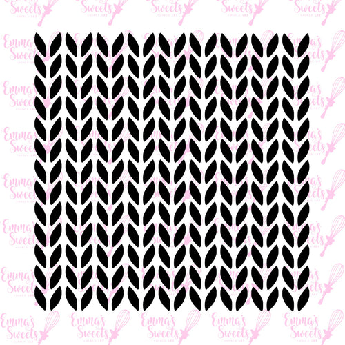 Knit Pattern (uniform small) Stencil