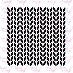 Knit Pattern (uniform small) Stencil