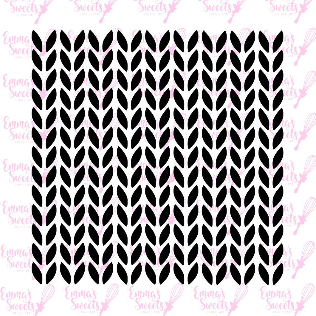 Knit Pattern (uniform small) Stencil