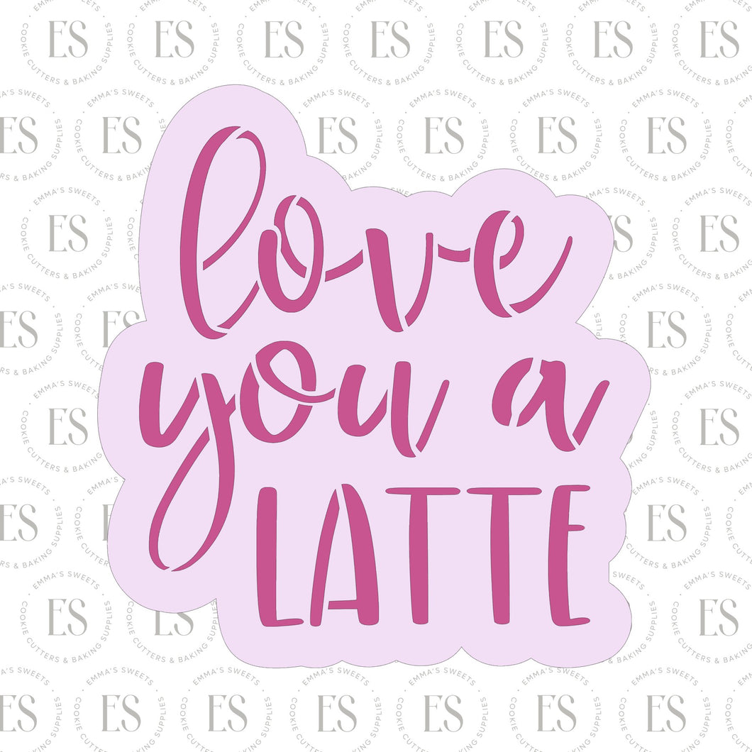 Love You A Latte 1 cutter