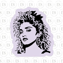 Load image into Gallery viewer, Material Girl Cookie Cutter (for stencil)