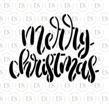 Load image into Gallery viewer, Merry Christmas #1 Stencil (READ DESCRIPTION)