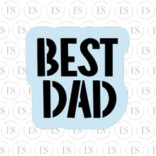 Load image into Gallery viewer, 2 PIECE -Mini Stencils (BEST DAD AND HOCKEY STICKS)