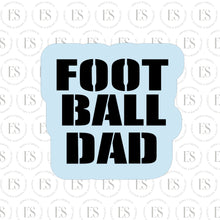 Load image into Gallery viewer, 2 PIECE -Mini Stencils (FOOTBALL DAD AND FOOTBALL)