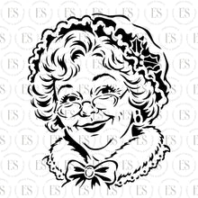 Load image into Gallery viewer, Vintage Mrs. Claus Stencil