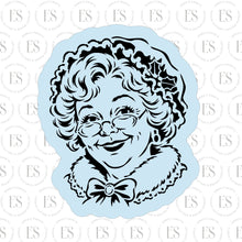 Load image into Gallery viewer, Vintage Mrs. Claus Cookie Cutter (For stencil)