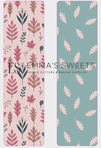 Muted Leaves - Tall Greaseproof Backers (NEW!)