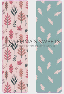 Muted Leaves - Tall Greaseproof Backers (NEW!)