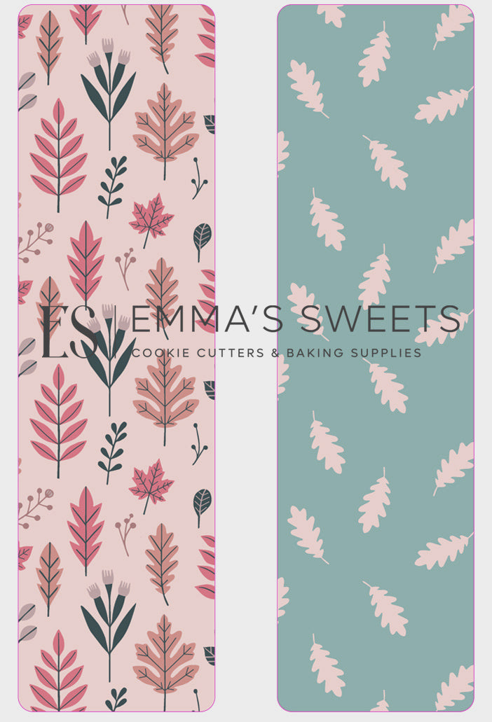 Muted Leaves - Tall Greaseproof Backers (NEW!)