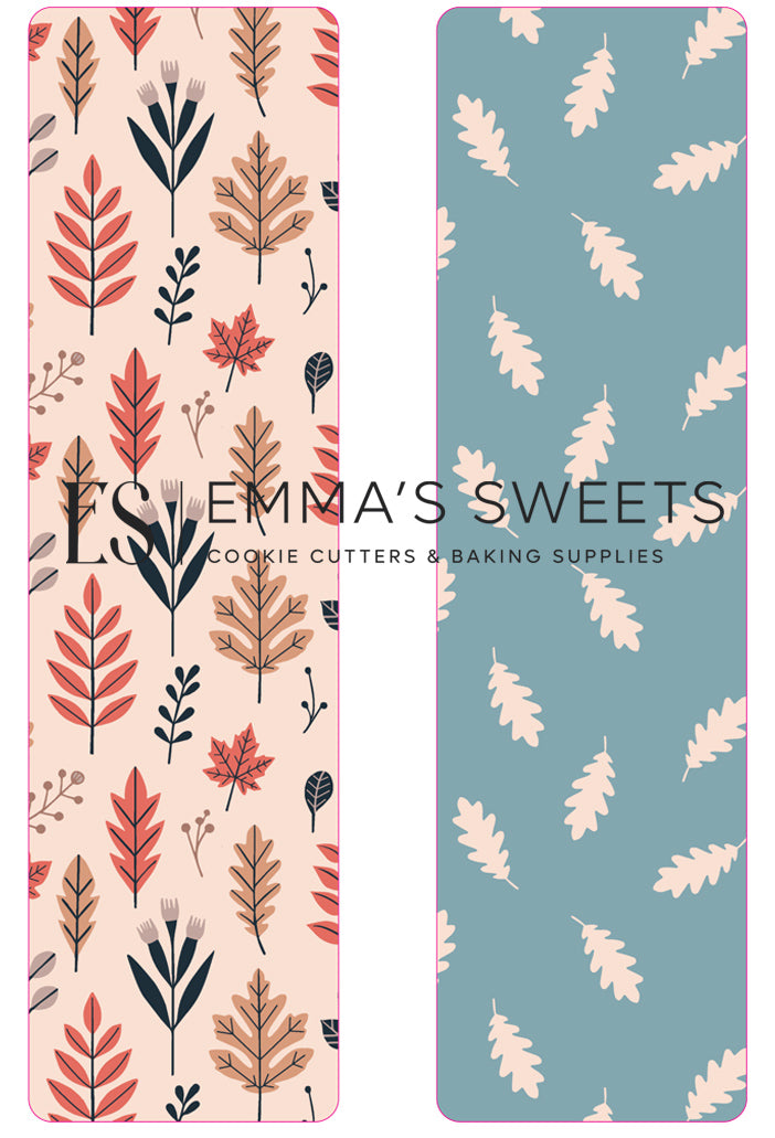 Muted Leaves - Tall Greaseproof Backers (COMING SOON!)