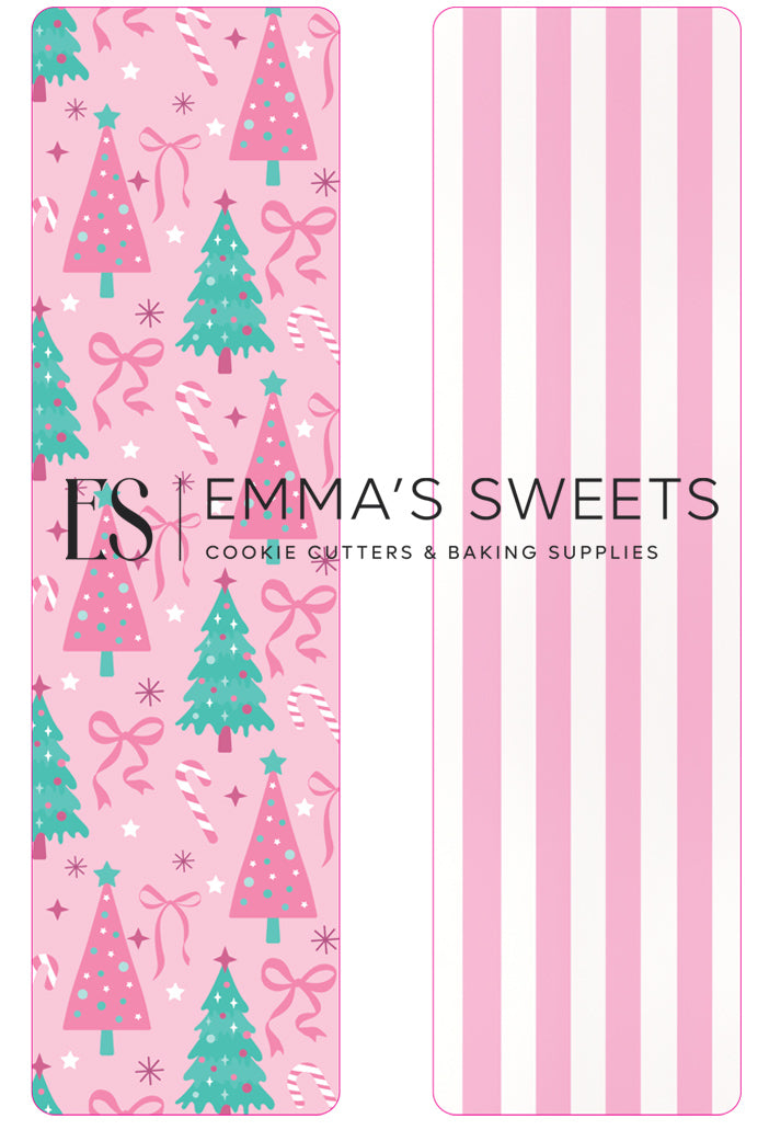 Pink Christmas- Tall Greaseproof Backers (COMING SOON!)