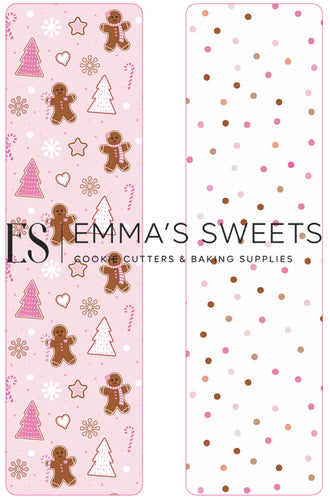 Pink Gingerbread - Tall Greaseproof Backers