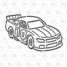 Load image into Gallery viewer, Race Car Birthday Year Stencil
