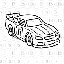 Load image into Gallery viewer, Race Car Birthday Year Stencil