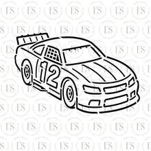 Load image into Gallery viewer, Race Car Birthday Year Stencil