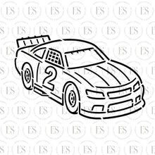 Load image into Gallery viewer, Race Car Birthday Year Stencil