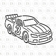 Load image into Gallery viewer, Race Car Birthday Year Stencil