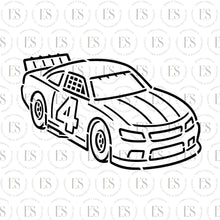 Load image into Gallery viewer, Race Car Birthday Year Stencil